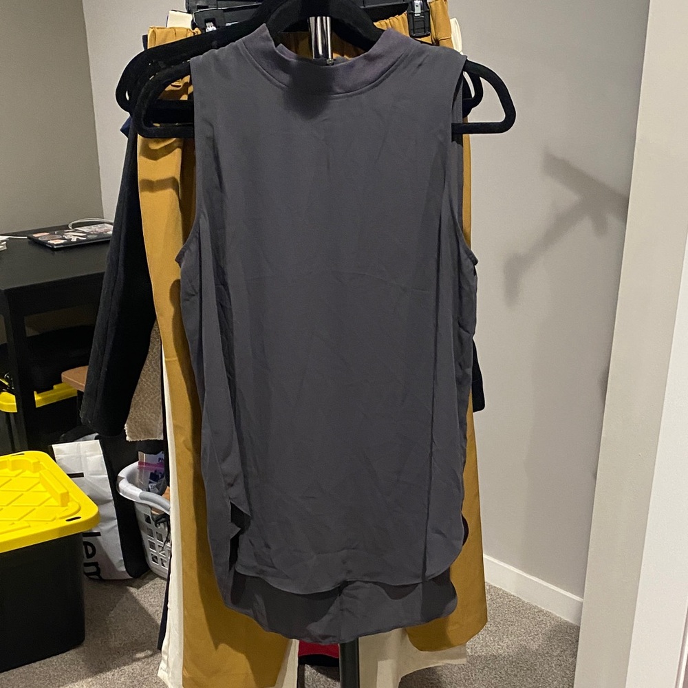 LOFT Dark Gray Knit Top